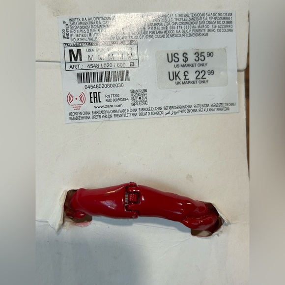 Zara Vibrant Red bracelet - Picture 3 of 5